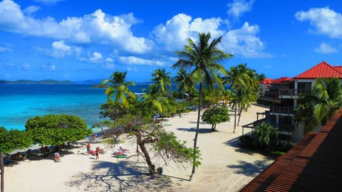 View from to top level balcony - British Virgin Islands and St. John