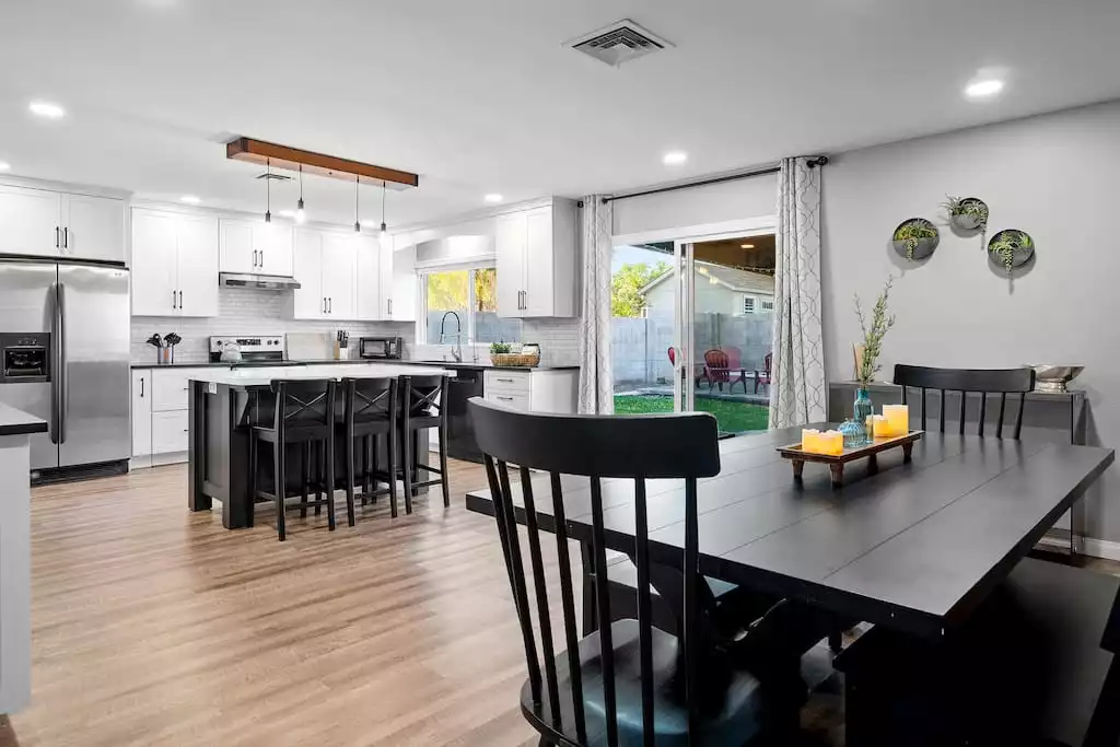 Kitchen and dining big enough for all to gather!