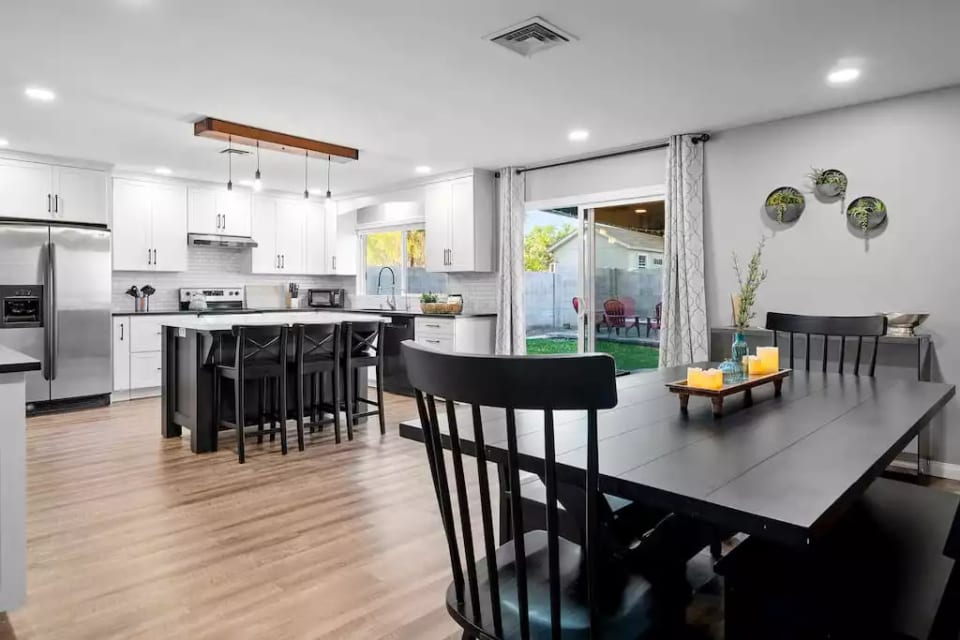 Kitchen and dining big enough for all to gather!