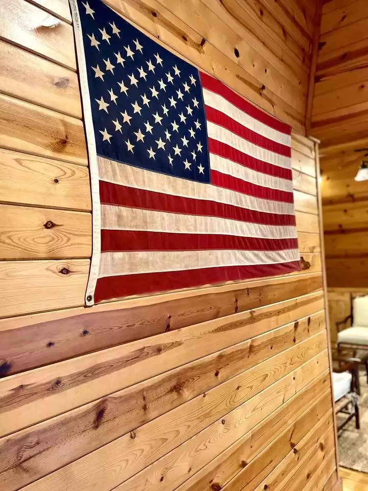 Can't have camp without a little patriotism! Can't have camp without a little patriotism! - Camp Fox Trot - Clayton