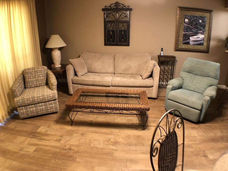 Living Room with Sofa Sleeper - Pelican Isle - Breathtaking View - Okaloosa Island