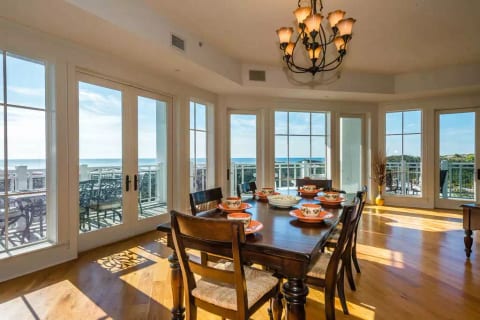 Imagine dining with view of the Sea!