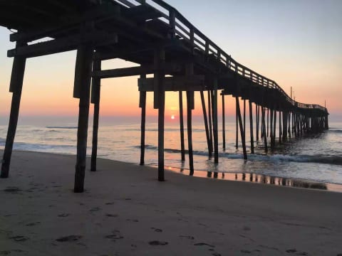 Sunrise by the Avon Pier one of our favorite spots