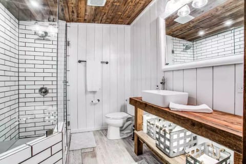 Owner's newly renovated bathroom