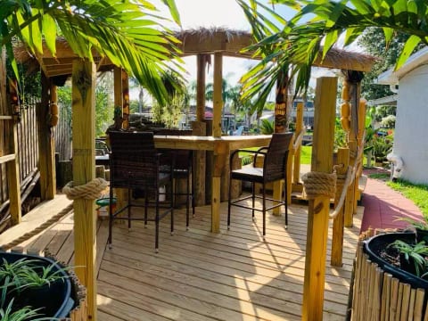 Hang out at the tiki bar and enjoy the surround sound!