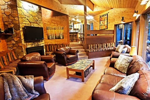 Find your spot in the living room, seen from the entry hall.