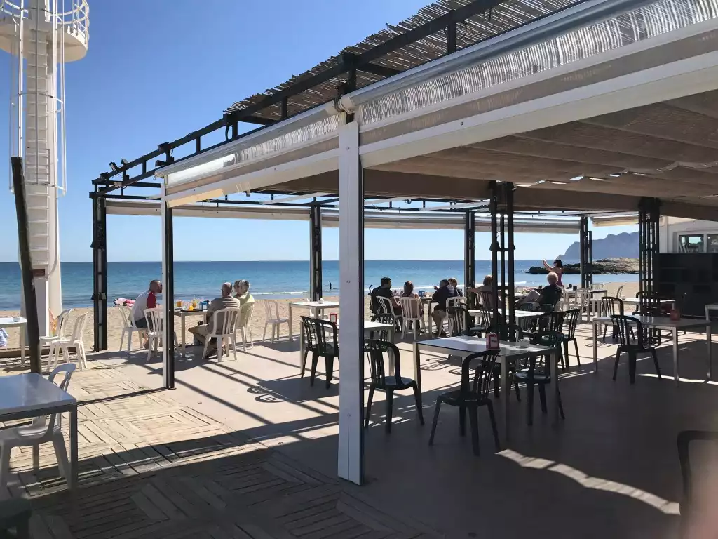 Beach bar El Castillo, Playa l’Ampolla, Moraira