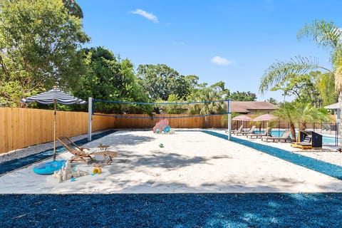 Urban Escape: Artificial Beach W/Volleyball Pit