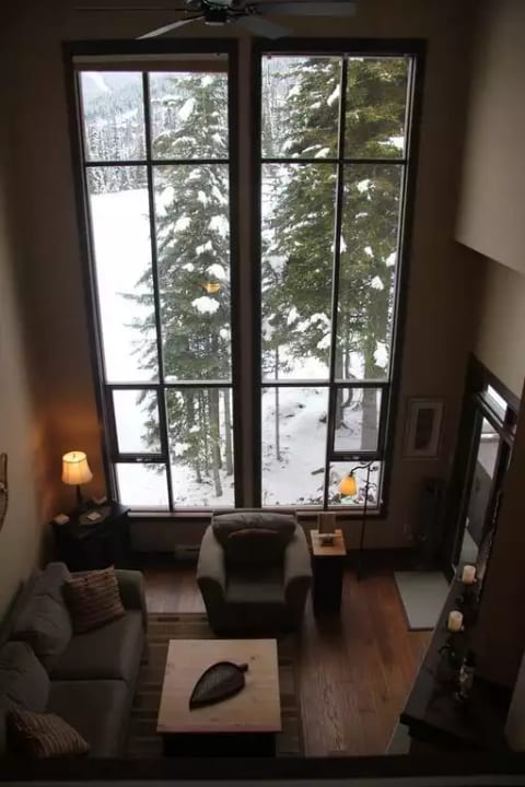 The view from the private, enclosed loft/games room/kids den