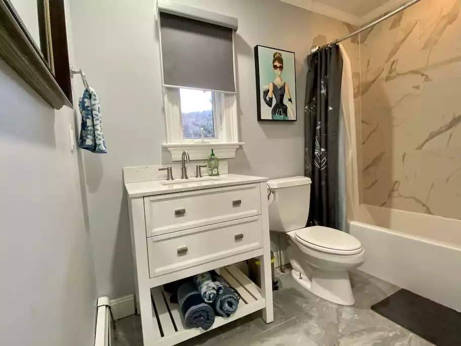 Bathroom 1 Bathroom 1 - Cozy chalet w/ cool game room, fast internet, A/C - Lexington