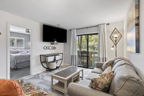 Relax on the comfy brand new living room set while you stream your favorite shows on the 65” TV. Cable TV is provided on this TV only, you'll need to bring your streaming passwords to sign into th