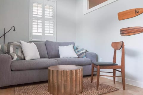 This couch pulls out to an RV Queen size bed