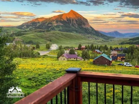 View of Crested Butte from the deck