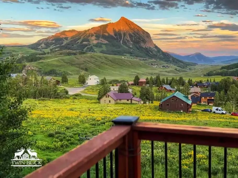 View of Crested Butte from the deck