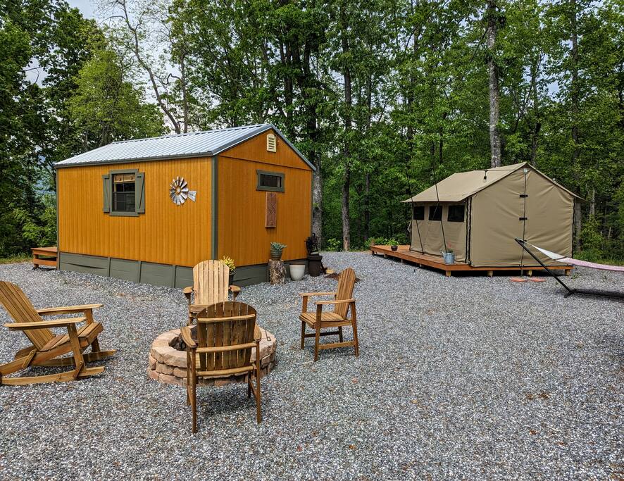 Cabin #2 & Glamping Tent - Cabin #1 in Chef run complex - Sylva