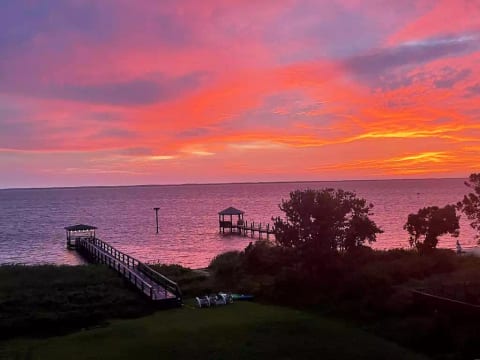 Private Dock with Gazebo with amazing sunsets