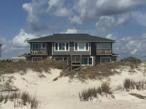 A view of the house from the beach.