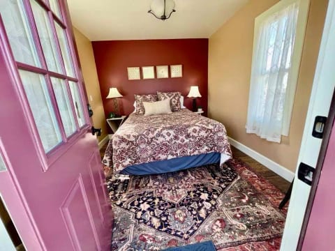 View from the door as you enter the Violet Cottage.
