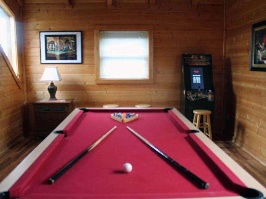 Pool Table and Arcade in Loft