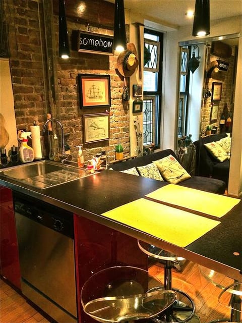 Dishwasher is conveniently located in the center island.