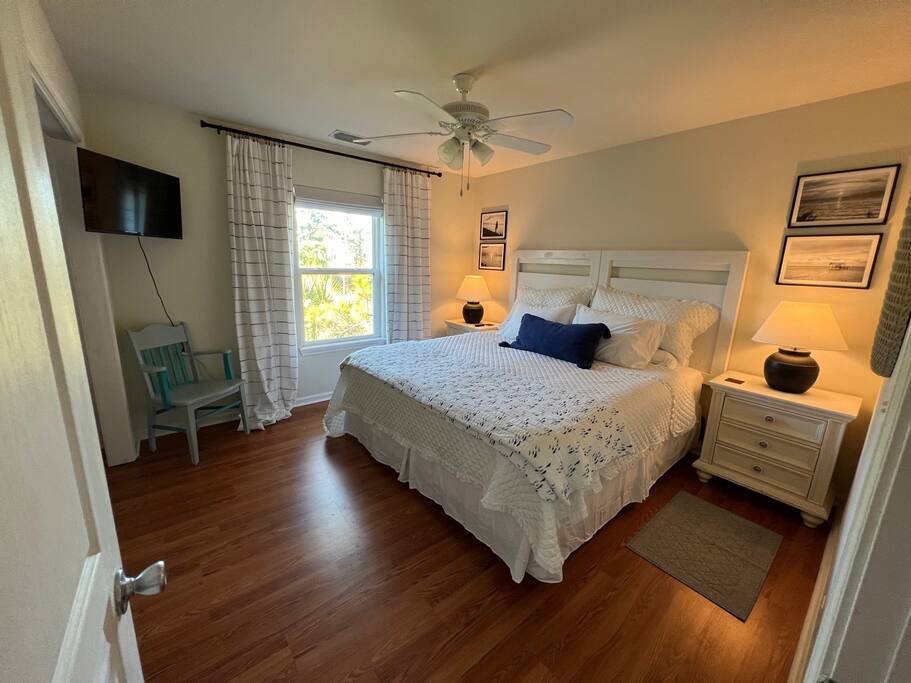 King bedroom #3 - Beach Please! Owner's Golf Carts Available 4 Use! - St George Island