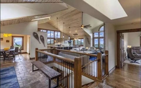 Plenty of room to enjoy family time with the wide open space and vaulted ceilings of the great room.