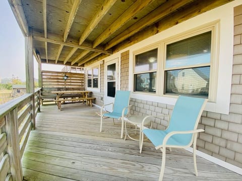Back Porch on the Oceanside of the house