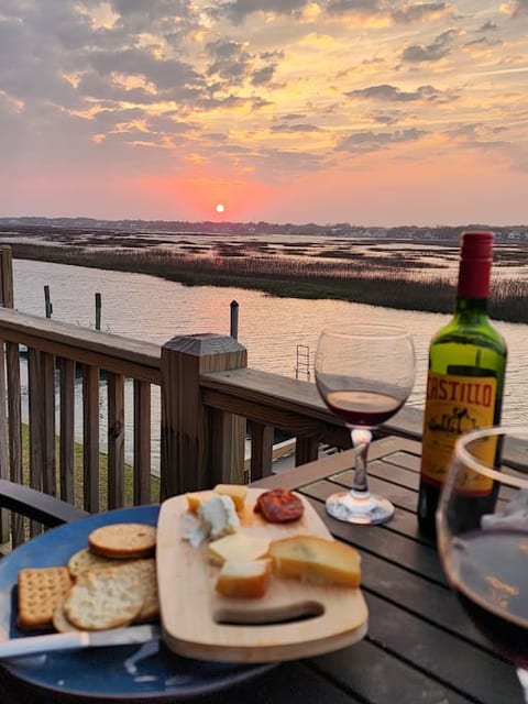 View from your deck at sunset
