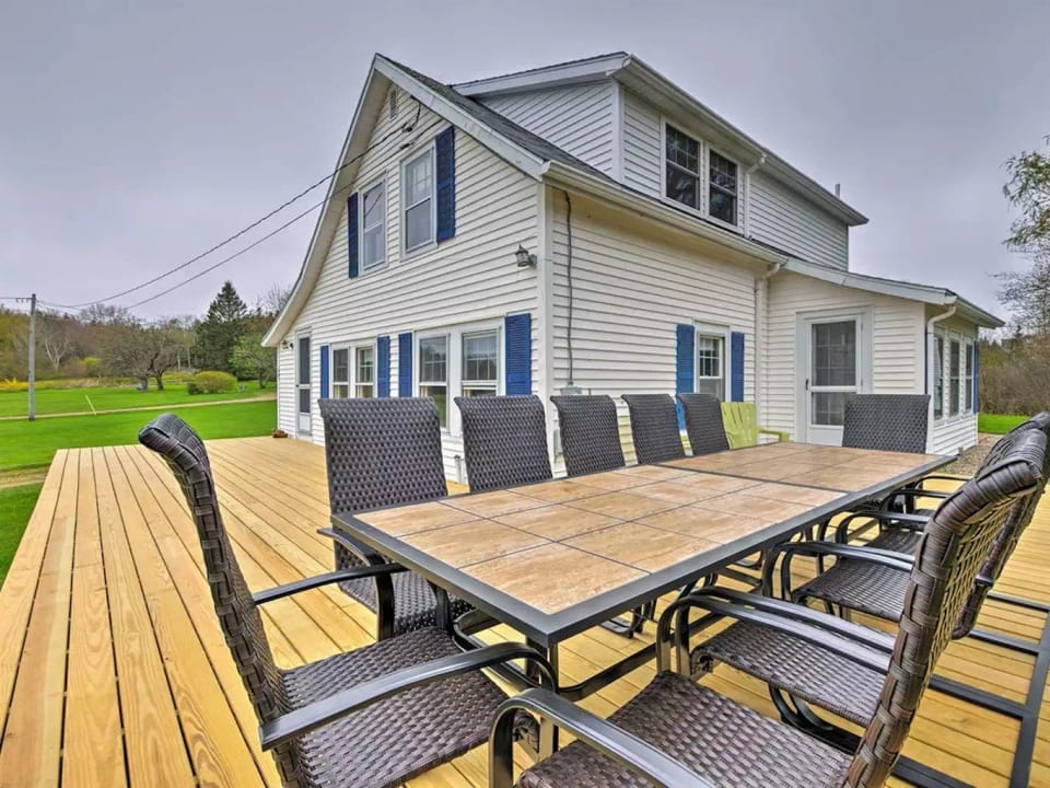 Large water view deck