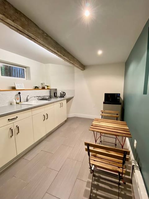 kitchen area with extra seating
