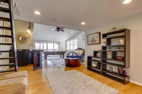 Second floor - Wet bar/ Pirate ship/ Full sized pool table