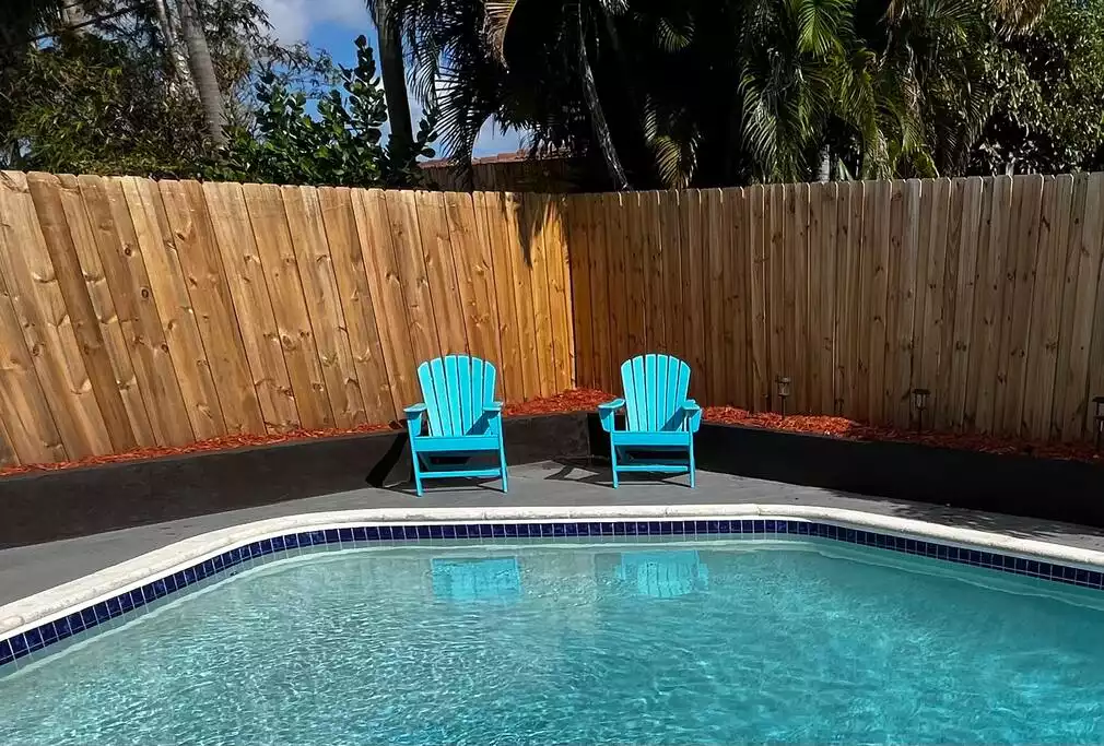 Relax with a poolside beverage in the sun