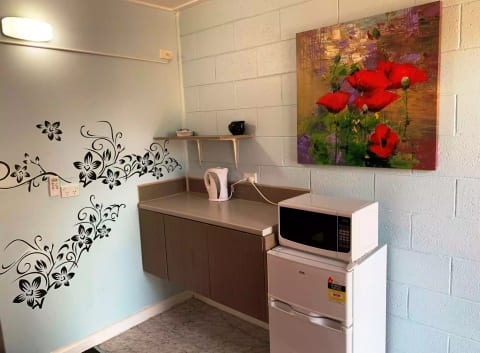 Kitchenette with Microwave & Fridge