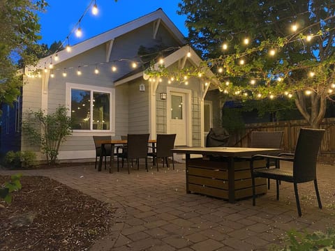 Evening relaxation on the private back patio