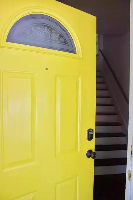 Front door with keyless entry... Welcome
