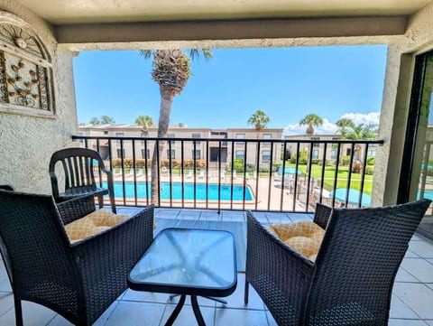 Dolphin's Den View from Covered Balcony