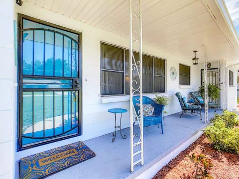 Front porch for relaxing.