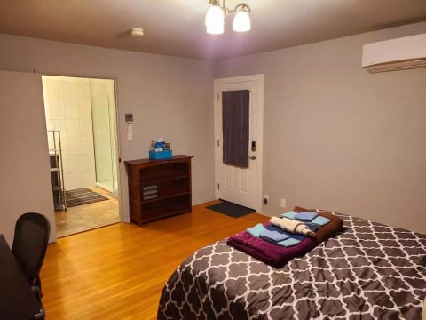 Entry to unit and bedroom