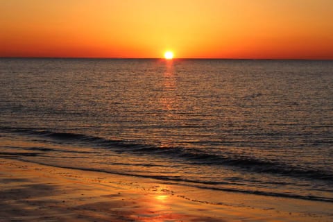 Sunrise at Folly Field Beach.