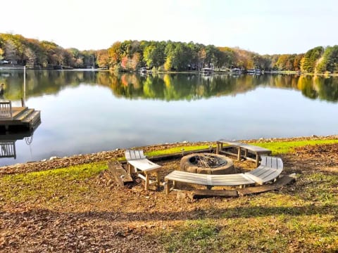Gather for s’mores around the fire pit!
