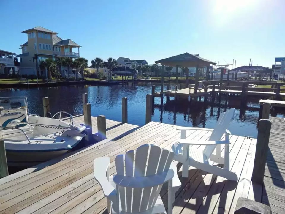 Seating on the dock