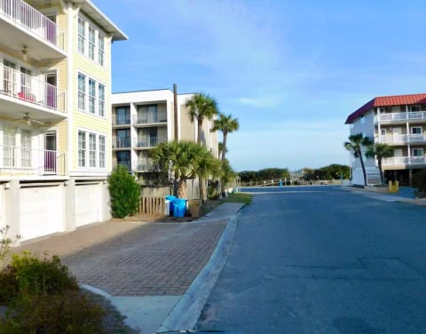 Garage parking, second floor, elevator, steps to the beach
