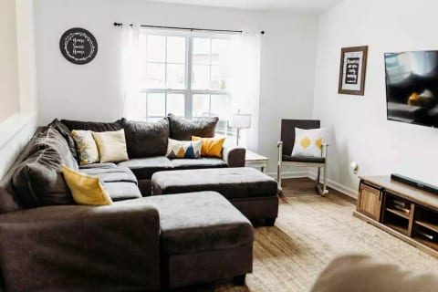 Sprawl out on the sofa and watch TV or curl up with a good book.