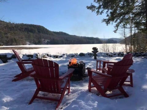 Winter firepit