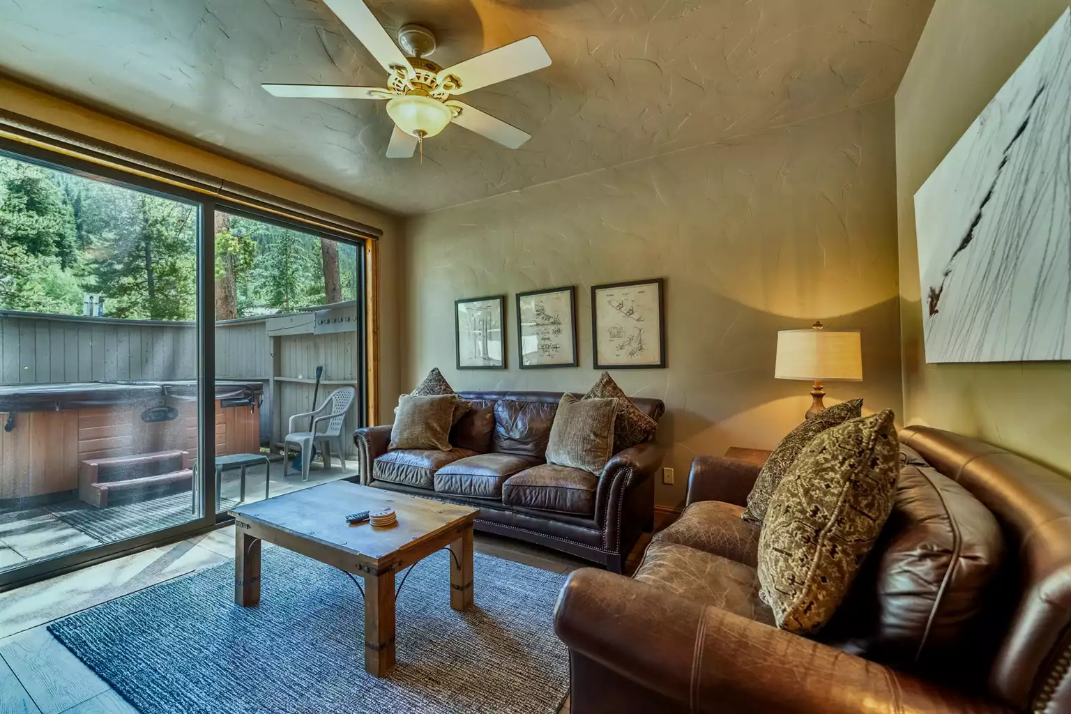 Lower level living area