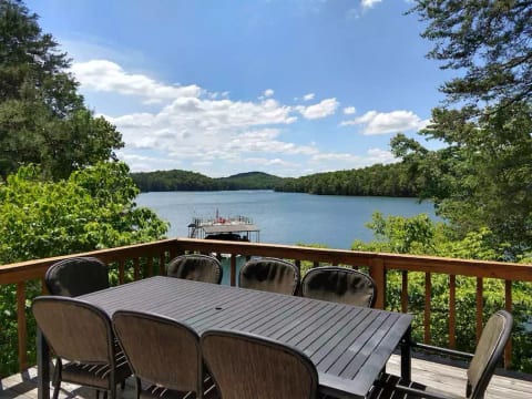 Beautiful lake view from the deck and house