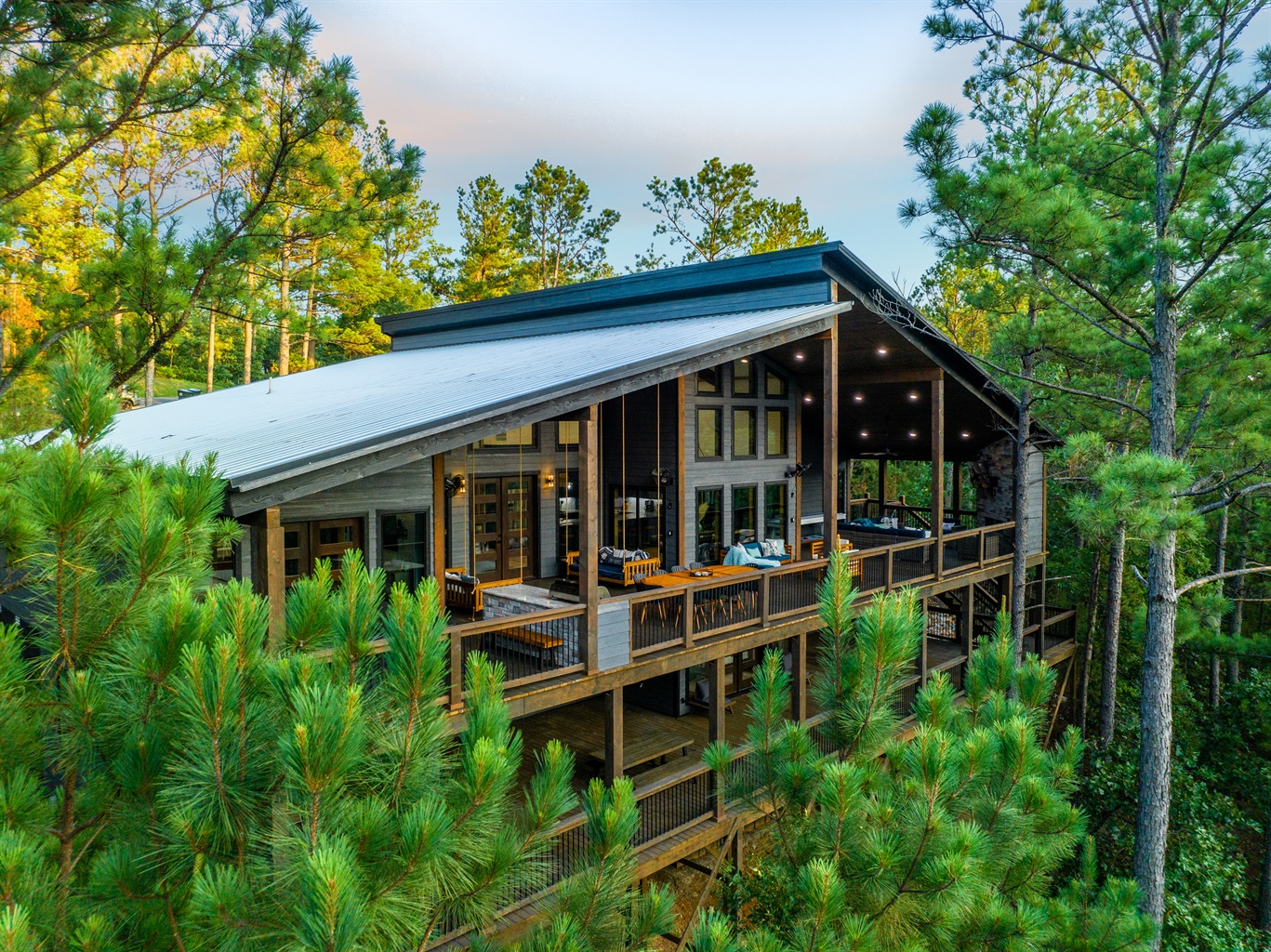 Two Large Decks Overlooking Pond. Two Large Decks Overlooking Pond. - Once Upon A Pond - Broken Bow