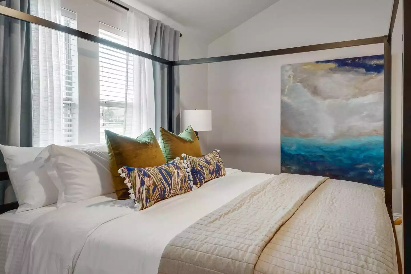 Texas is filled with hidden talents! Enjoy this abstract oceanic piece of art created by a local artist. Texas is filled with hidden talents! Enjoy this abstract oceanic piece of art created by a local artist. - The Coastal Breeze - Keller