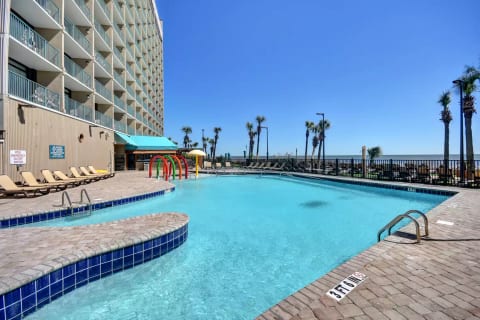 Enjoy the oceanfront pool