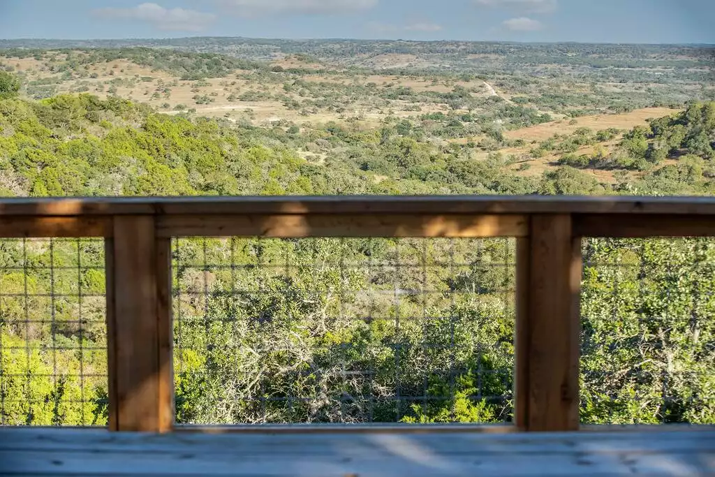 View from the lounging deck. View from the lounging deck. - GWR-Private-AmazingHilltopView-HotTub-FirePit-Pool - Fredericksburg